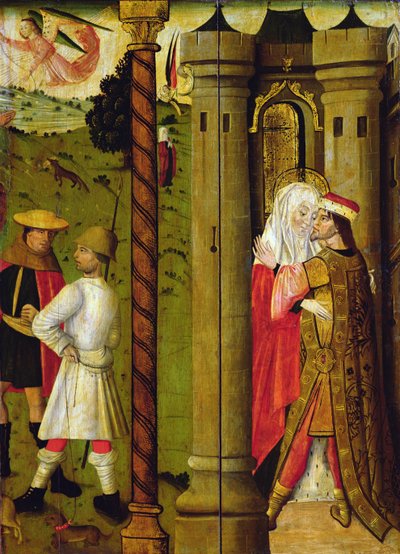 The Annunciation of the Angel to Joachim and the Meeting at the Golden Gate by French School